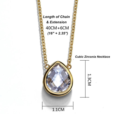 Teardrop Pendant Necklace