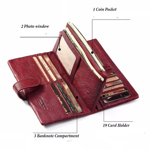 Genuine Leather Women Wallet